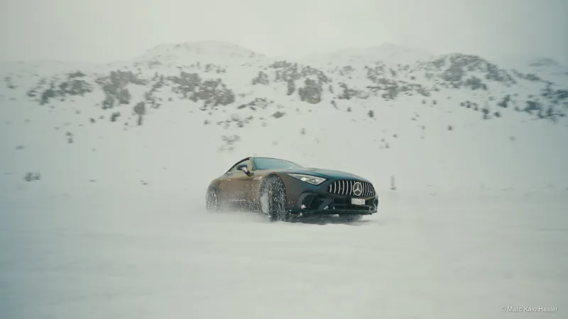 On the frozen lake, Davos, Switzerland, 2025